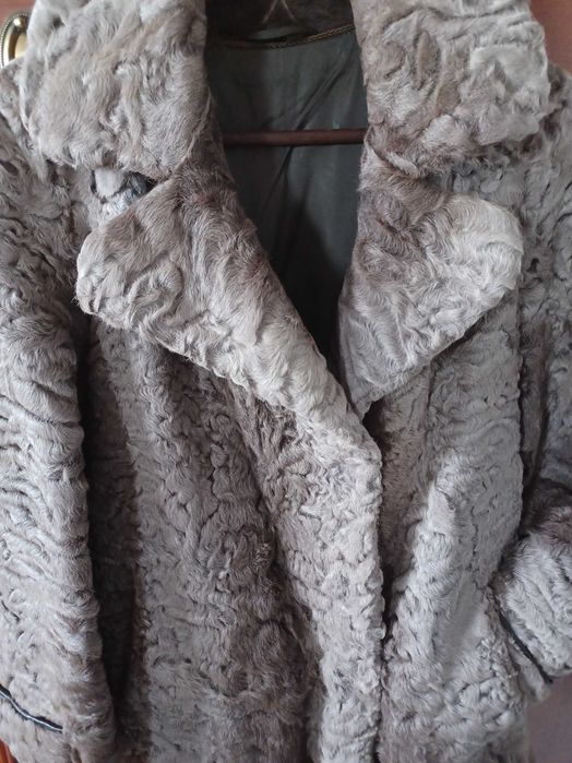 damskie naturalne futro, karakuły, L, XL