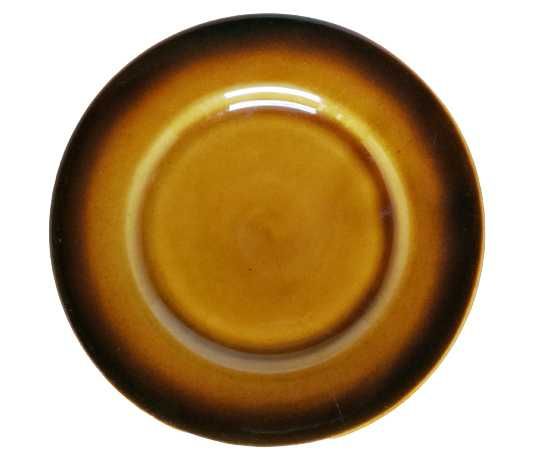 Talerzyk talerz talerzyki deserowe brązowe małe porcelit Tułowice PRL