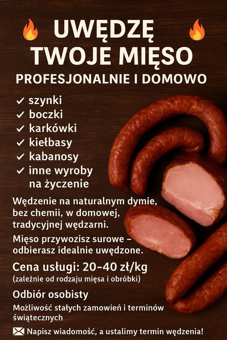 Szukasz wędzarni? U mnie uwędzisz swoje mięso