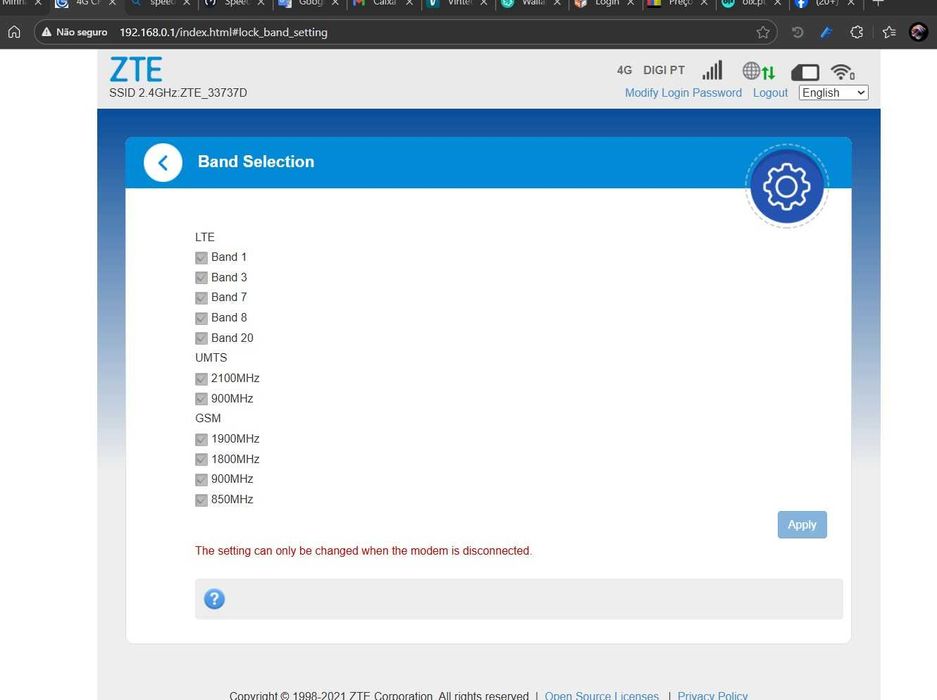 ZTE MF283U LTE CAT 4 Router WiFi