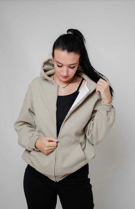 Стильна жіноча зип-худі | Якісна тринитка, нова з магазину