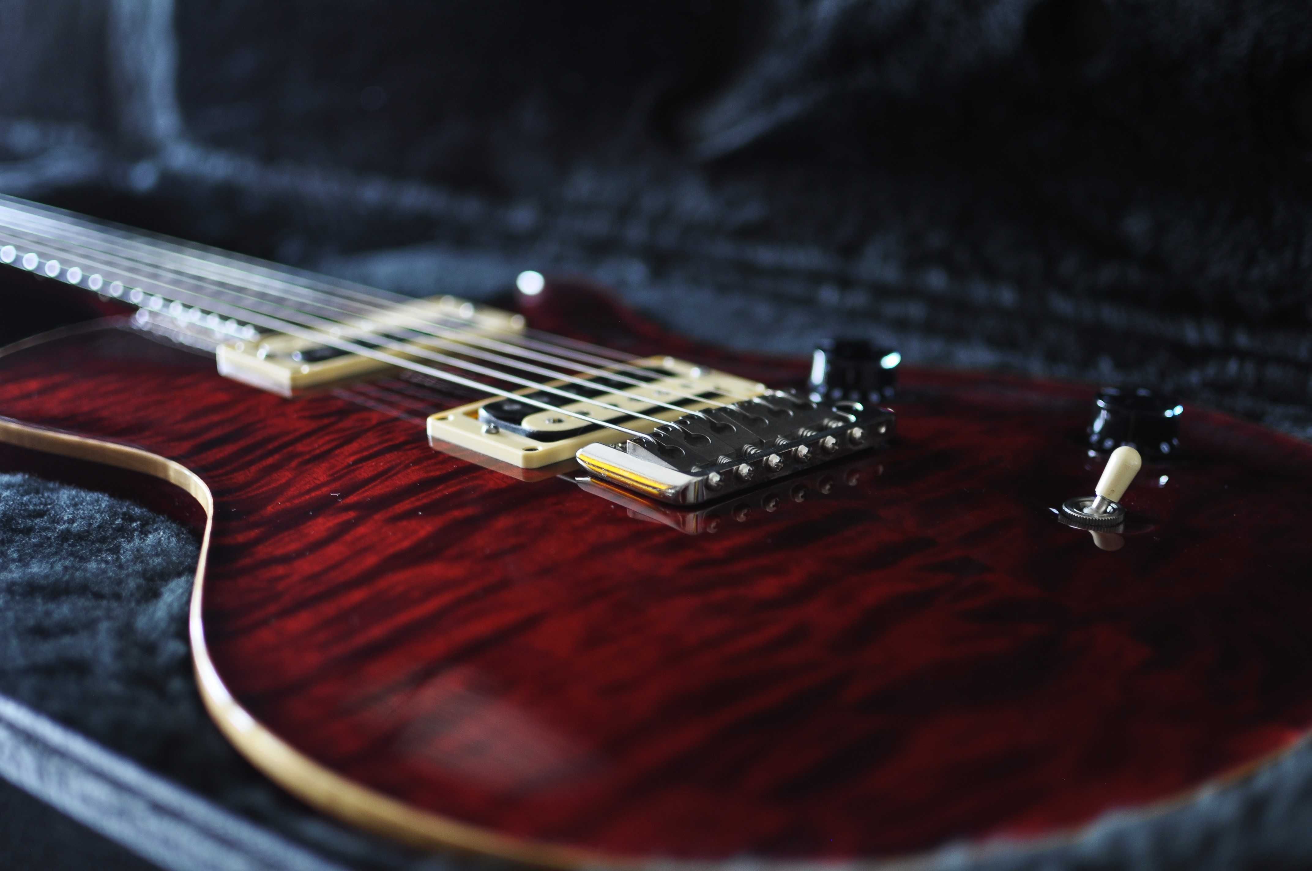 PRS SC singlecut trem custom  Black Cherry top 10 USA