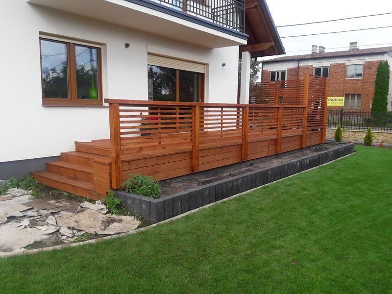 Tarasy drewniane zadaszenia tarasów