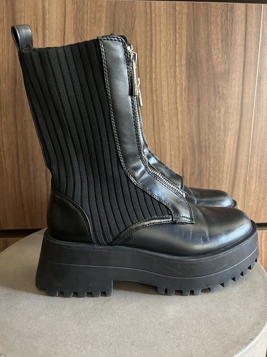Botas pretas zara bimateria