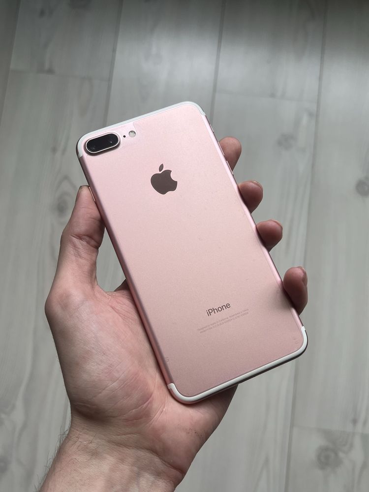 iPhone 7 Plus Rose Gold (128gb) + 4 кейса в подарок!