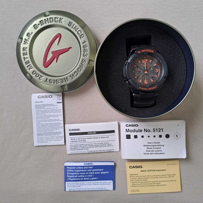 Чоловічі годинники Casio G-Shock GW-3000B