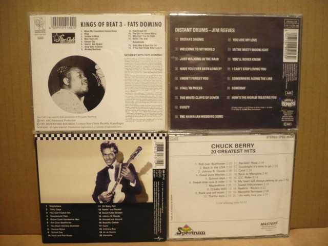 Cztery płyty CD : Chuck Berry, Fats Domino, Jim Reeves.