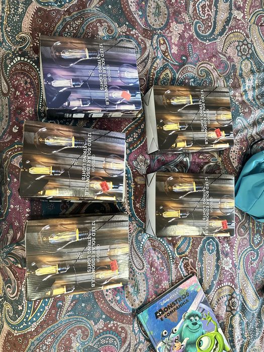 Grinalda Luzes Solares - 5 embalagens