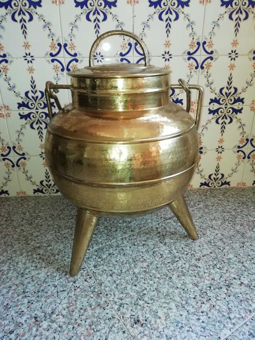 Braseira balança Pote JarraLatão cobre