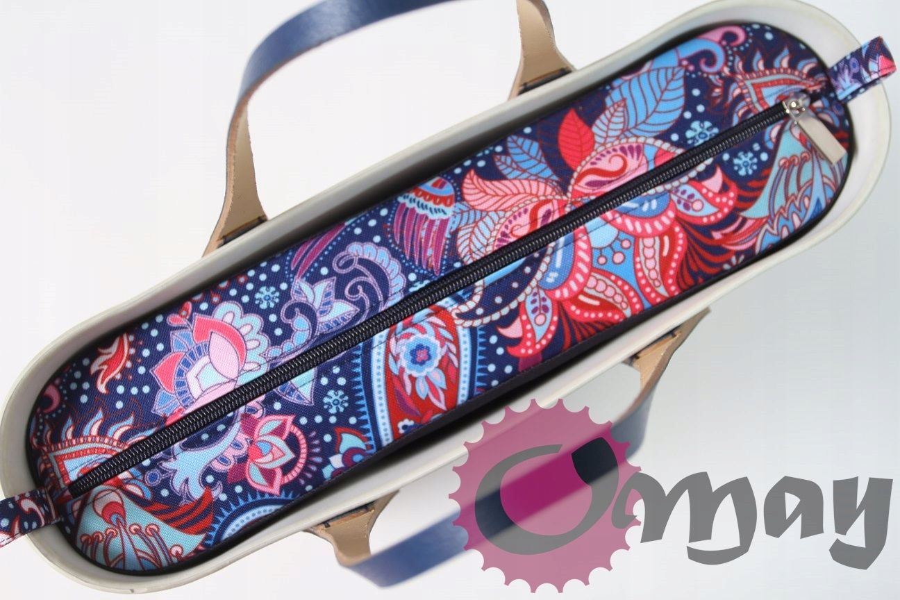 cudny organizer OBAG MINI orient granatowy 2 kieszenie wkład OMAY