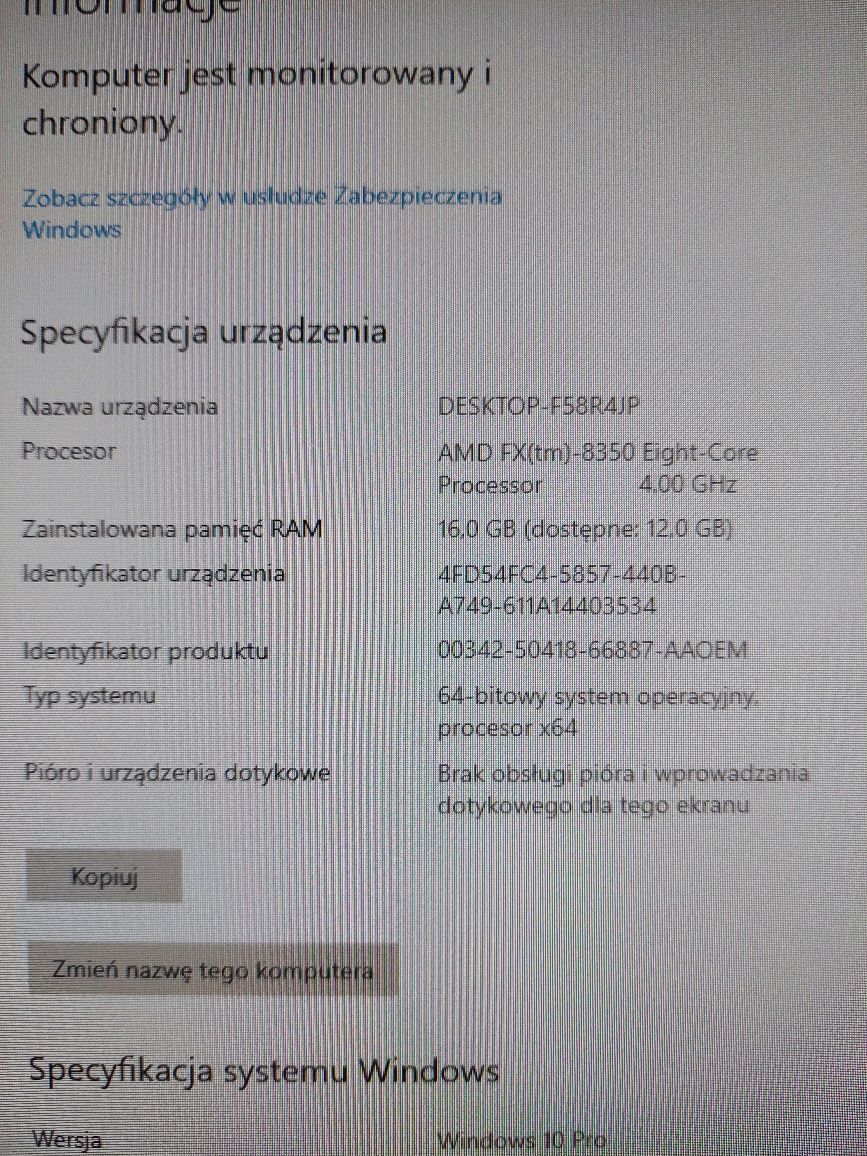 Komputer stacjonarny AMD FX obudowa fractal design define r4