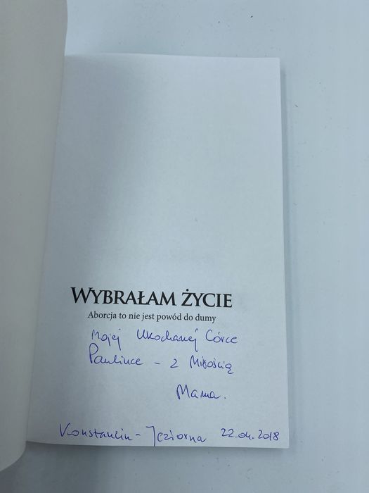 Brygida Grysiak Wybrałam życie znak