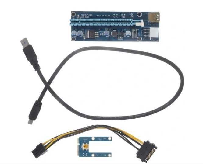 ZEWNĘTRZNY GPU do Laptopa riser card PCI-E 1XTO 16X