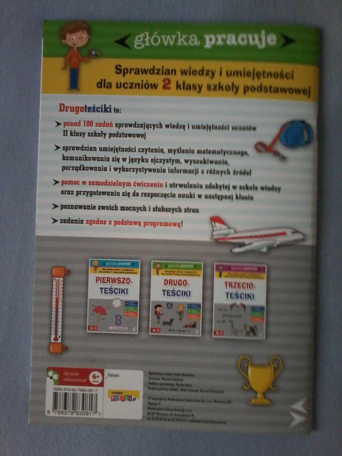 Drugoteścik - testy, zadania, sprawdzian wiedzy dla ucznia klasa 1 i 2
