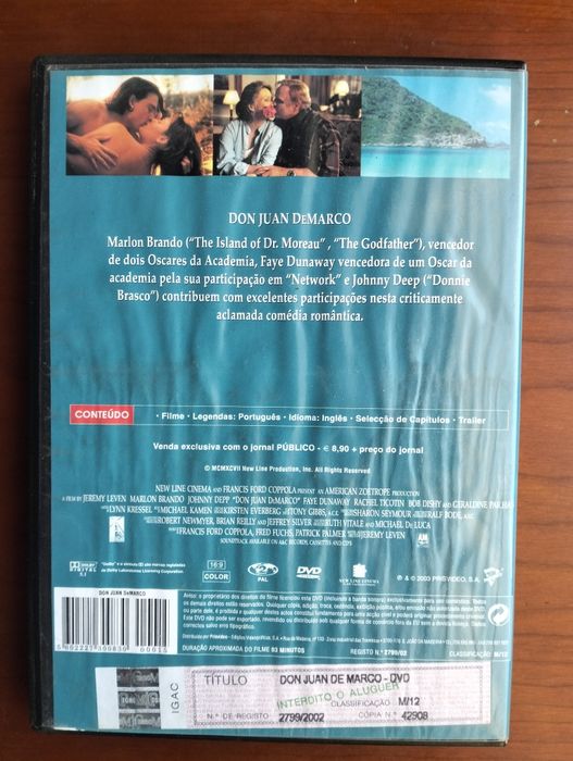 DVD Don Juan DeMarco