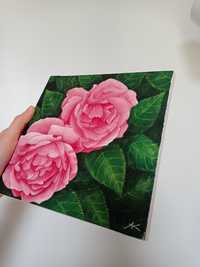 Obraz na płótnie różowe kwiaty róże