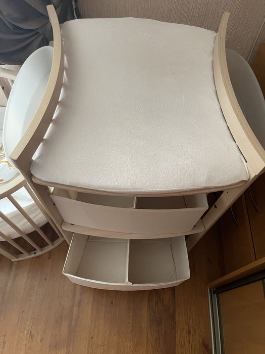 Кроватка та пеленальгий столік Stokke 3в1 Стан ідеальний