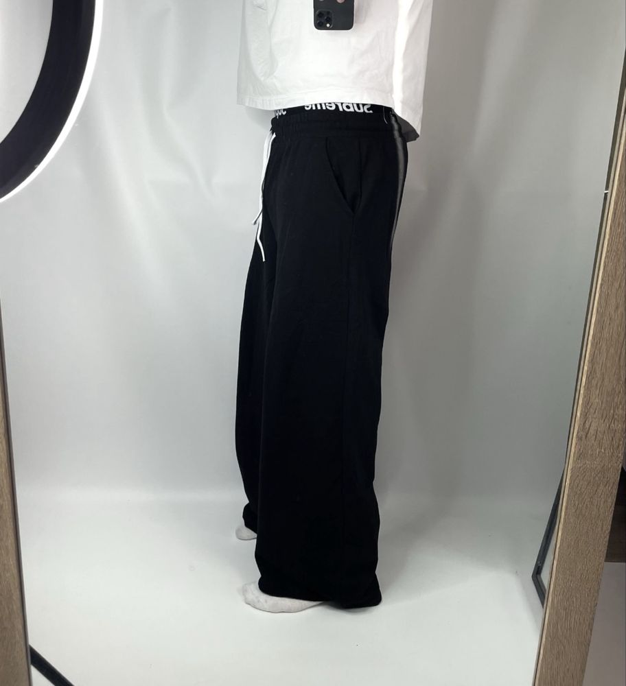 Широкі чорні спортивки штани Baggy Sweatpants широкие штаны jade racer
