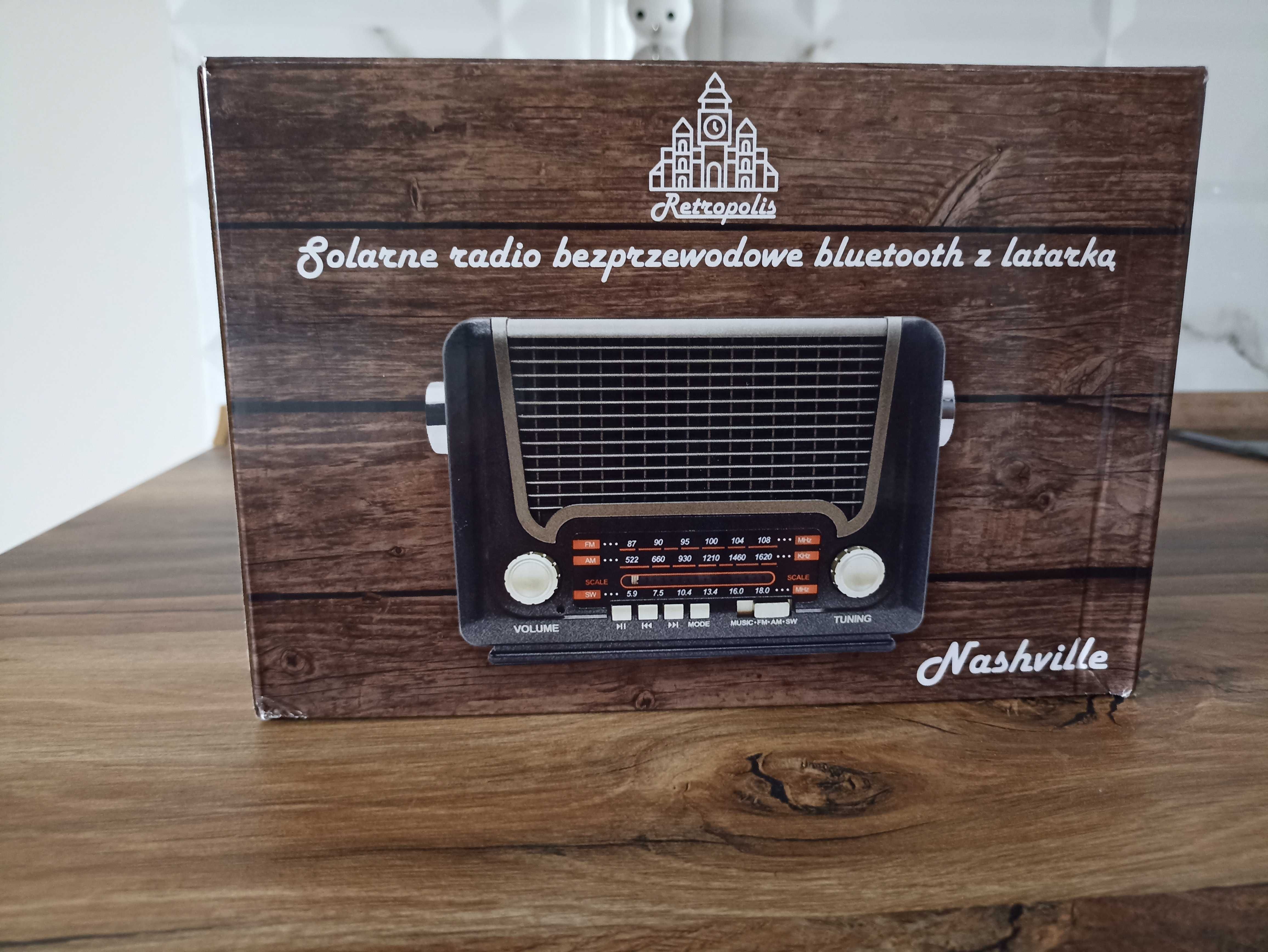Radio NOWE sieciowo-bateryjne AM, FM Retropolis