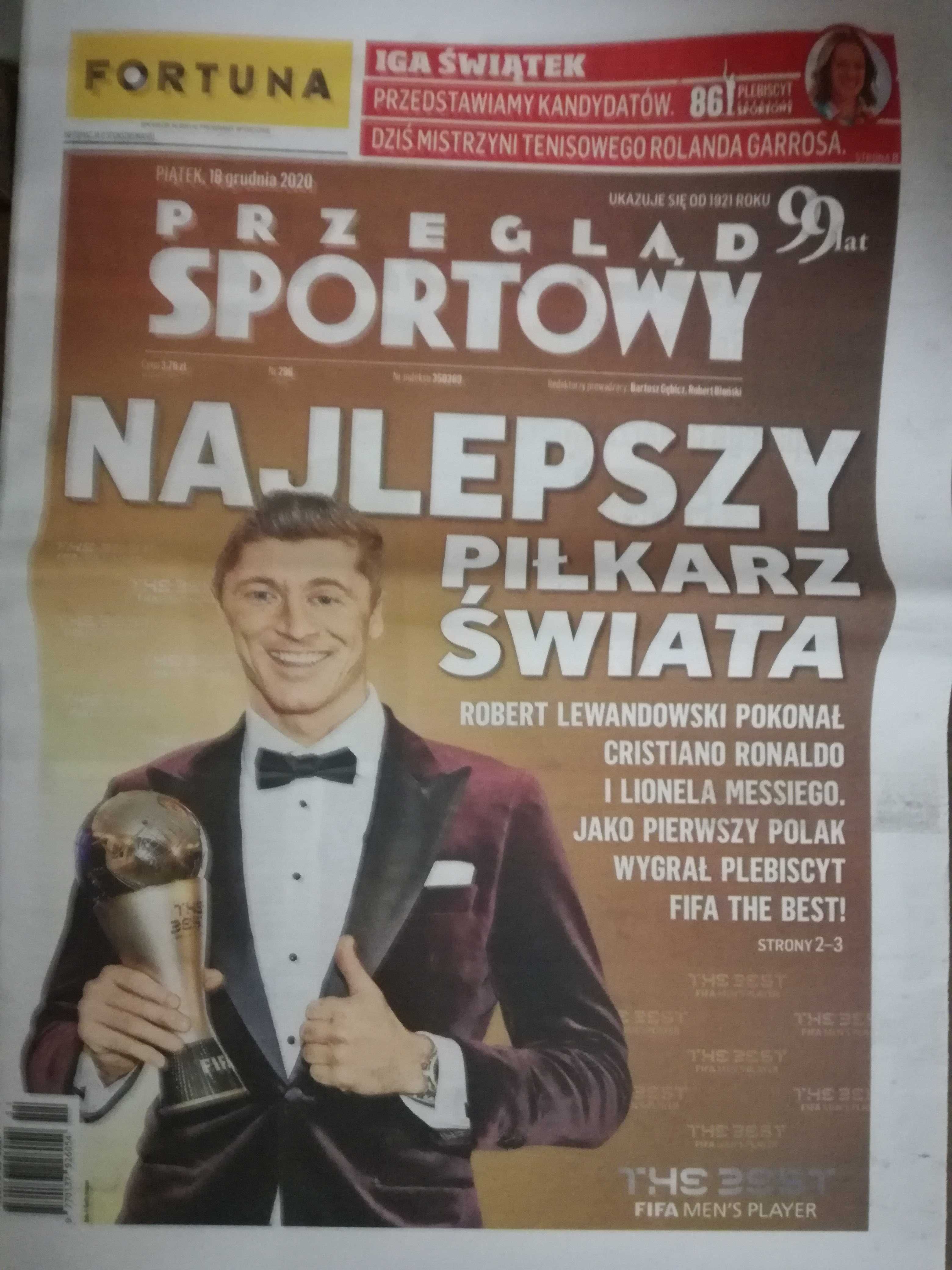 Lewandowski FIFA THE BEST Gazeta Przegląd Sportowy PS