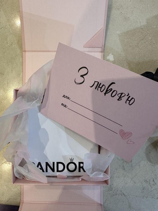 Браслет Pandora срібло 925 з паве