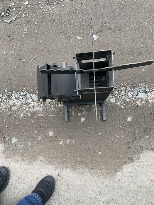 Турбопечь щепочница длядачи,кемпинга,рыбалки.