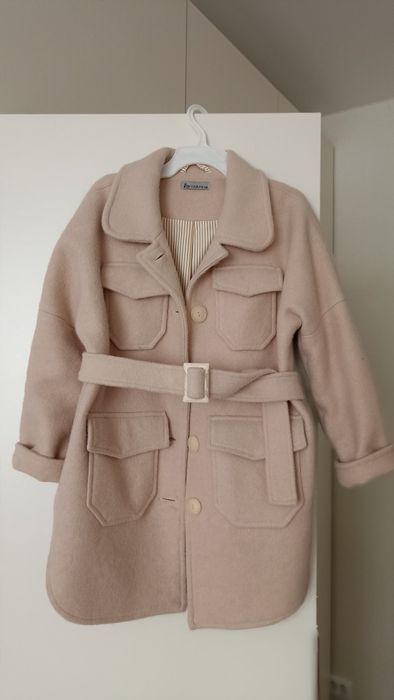 Пальто на осінь весну 128-134-140 куртка плащик сорочка