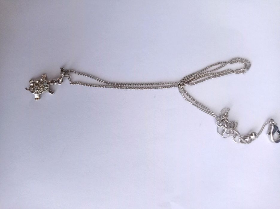 Zestaw kolczyki i naszyjnik żółwie