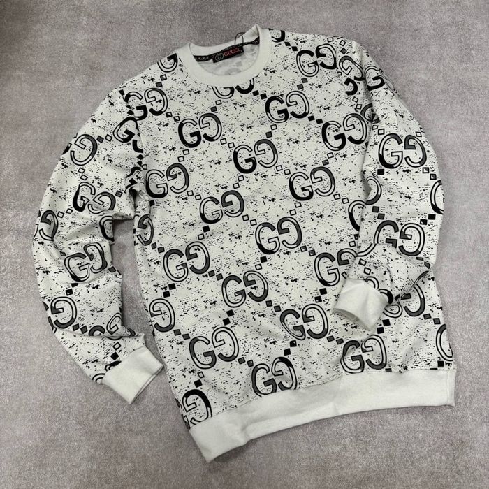 ЦЕНА ЛЮБОГО 990! Мужской свитшот белый Брендовая кофта осень хлопок