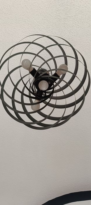 Żyrandol czarny lampa wisząca