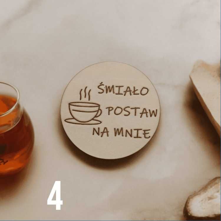 GRAWEROWANE Podkładki Pod Kubek