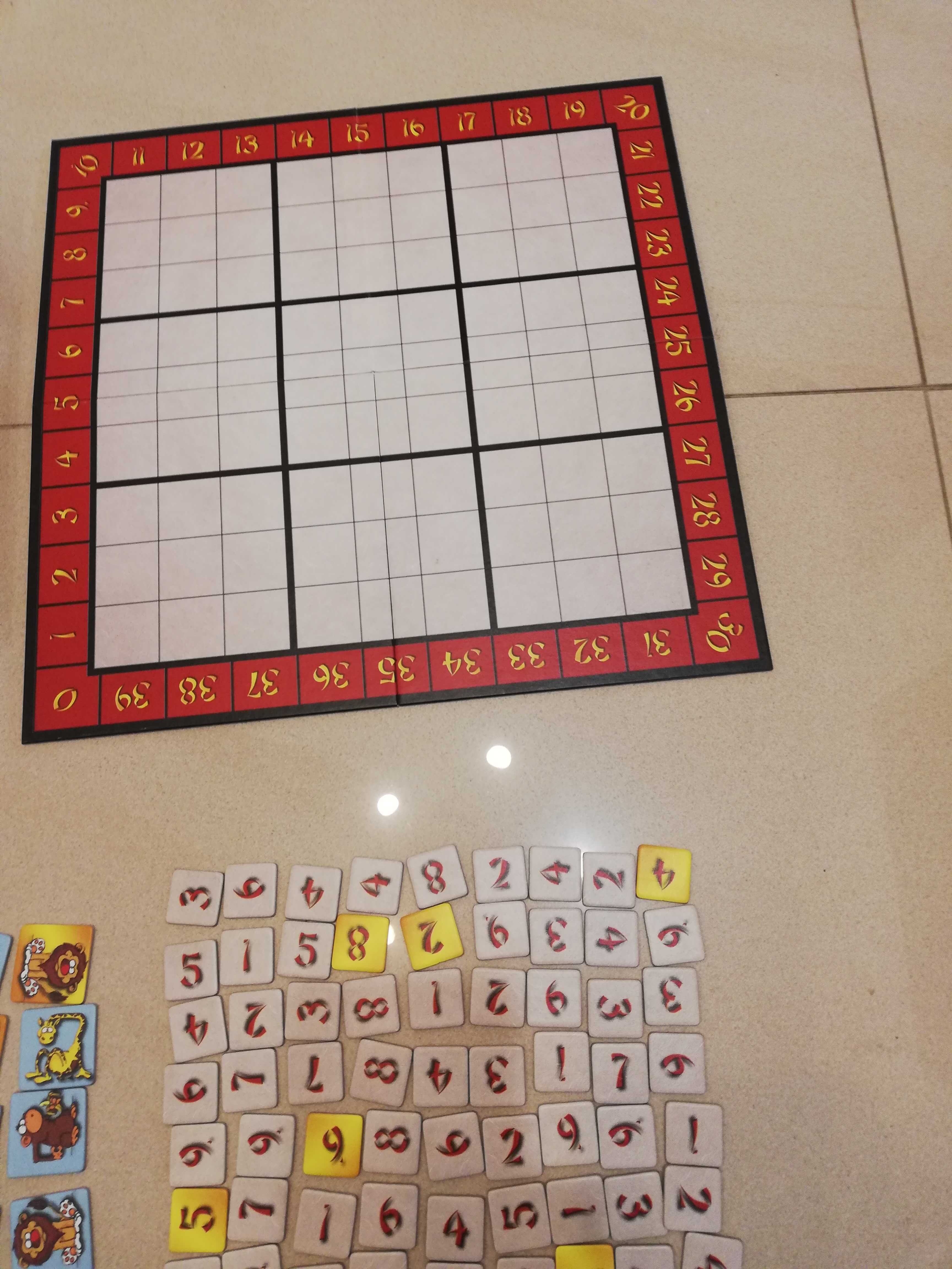 Gra Planszowa Sudoku Kosmos zwierzęta i cyfry 6+