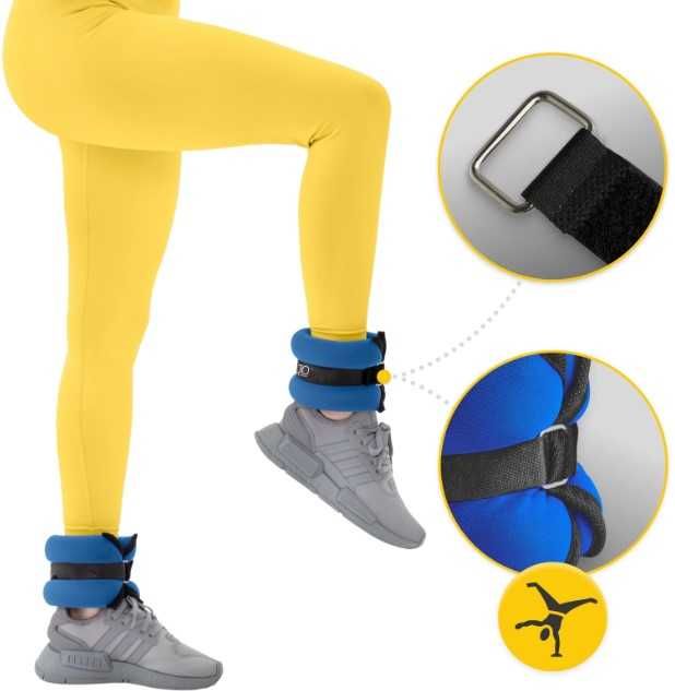 Obciążniki do ćwiczeń - ręce i nogi 4fizjo 2szt x 3kg kostki i nadgars