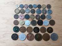 Zestaw 41 monet z różnych krajów
