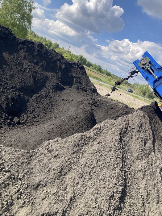 Ziemia ogrodowa przesiewana, kruszywa, piasek