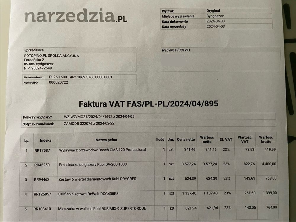 Przecinarka Rubi DV200