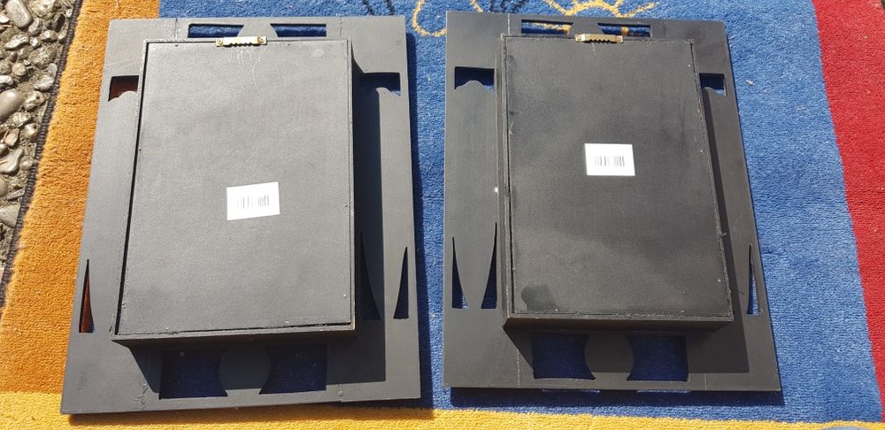 Quadros étnicos de madeira com  mascaras