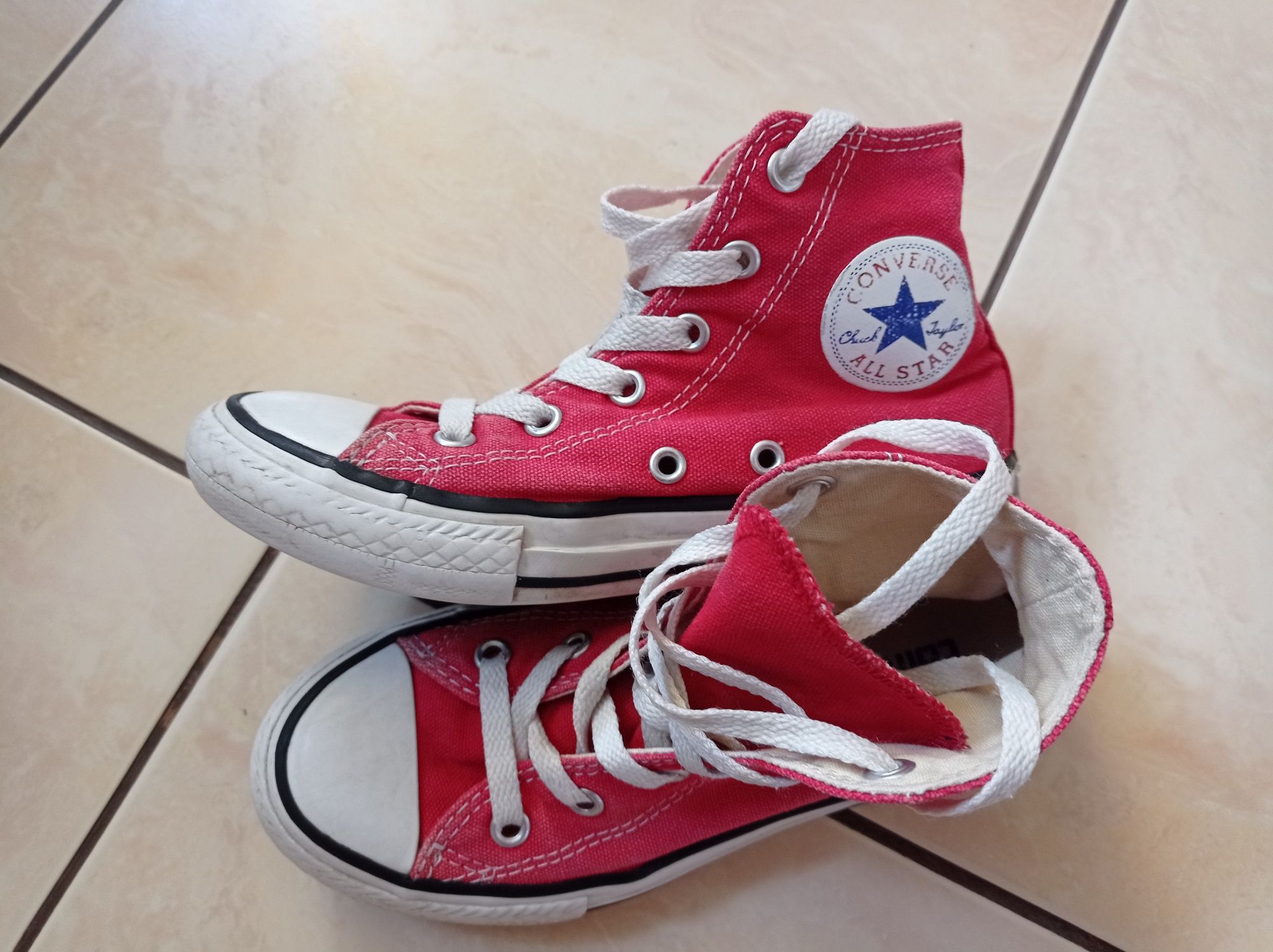 Trampki Converse,rozm.30,all star ,dziecięce,czerwone,wysokie
