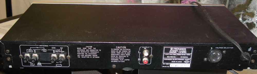 Tuner Pioneer TX-540 si vintage