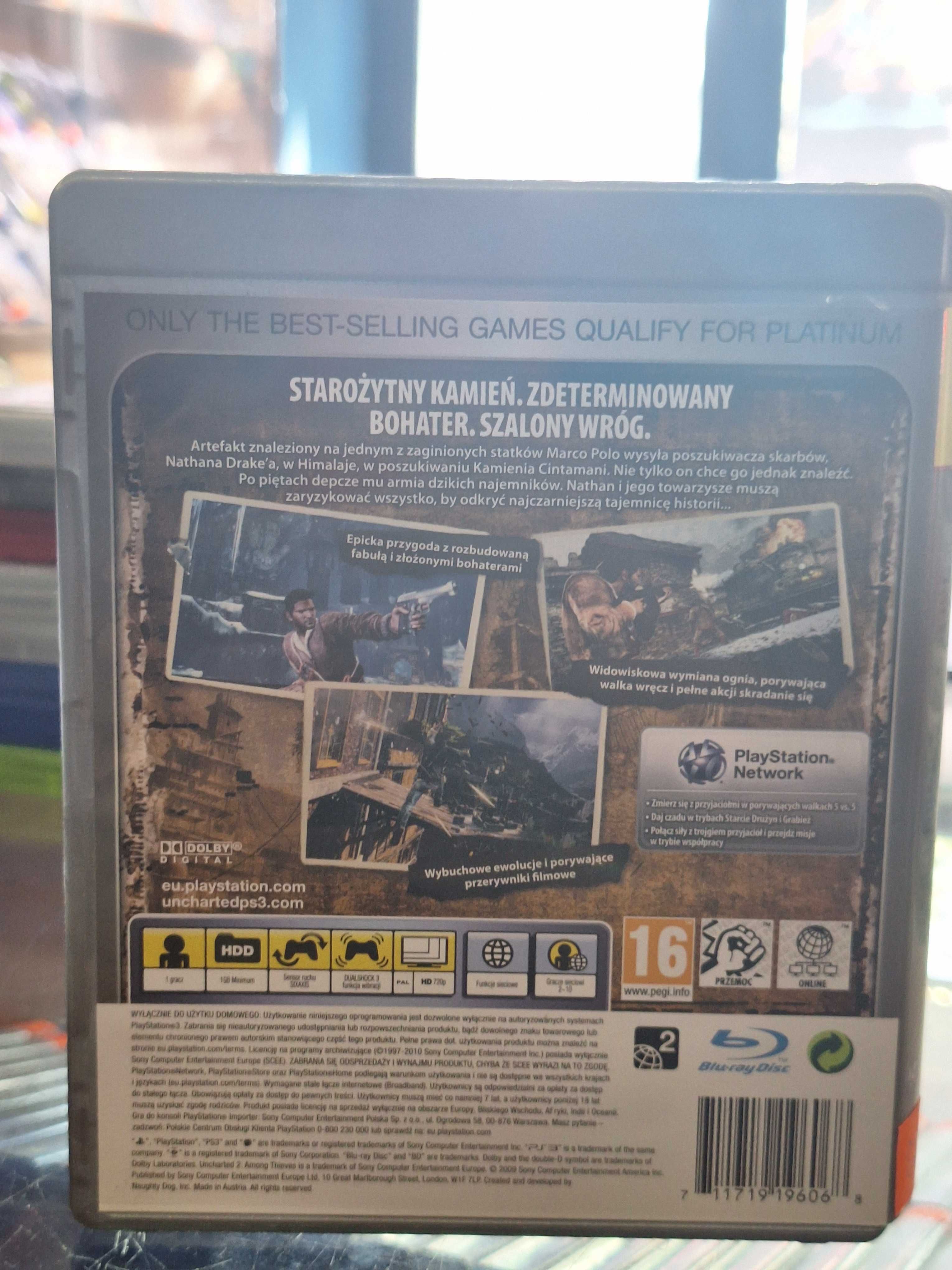 Uncharted 2 Among Thieves PS3, BDB, Sklep Centrum Grania