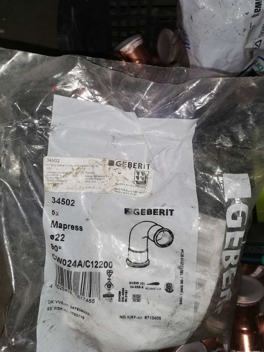 Geberit Mapress kupfer gas 90°