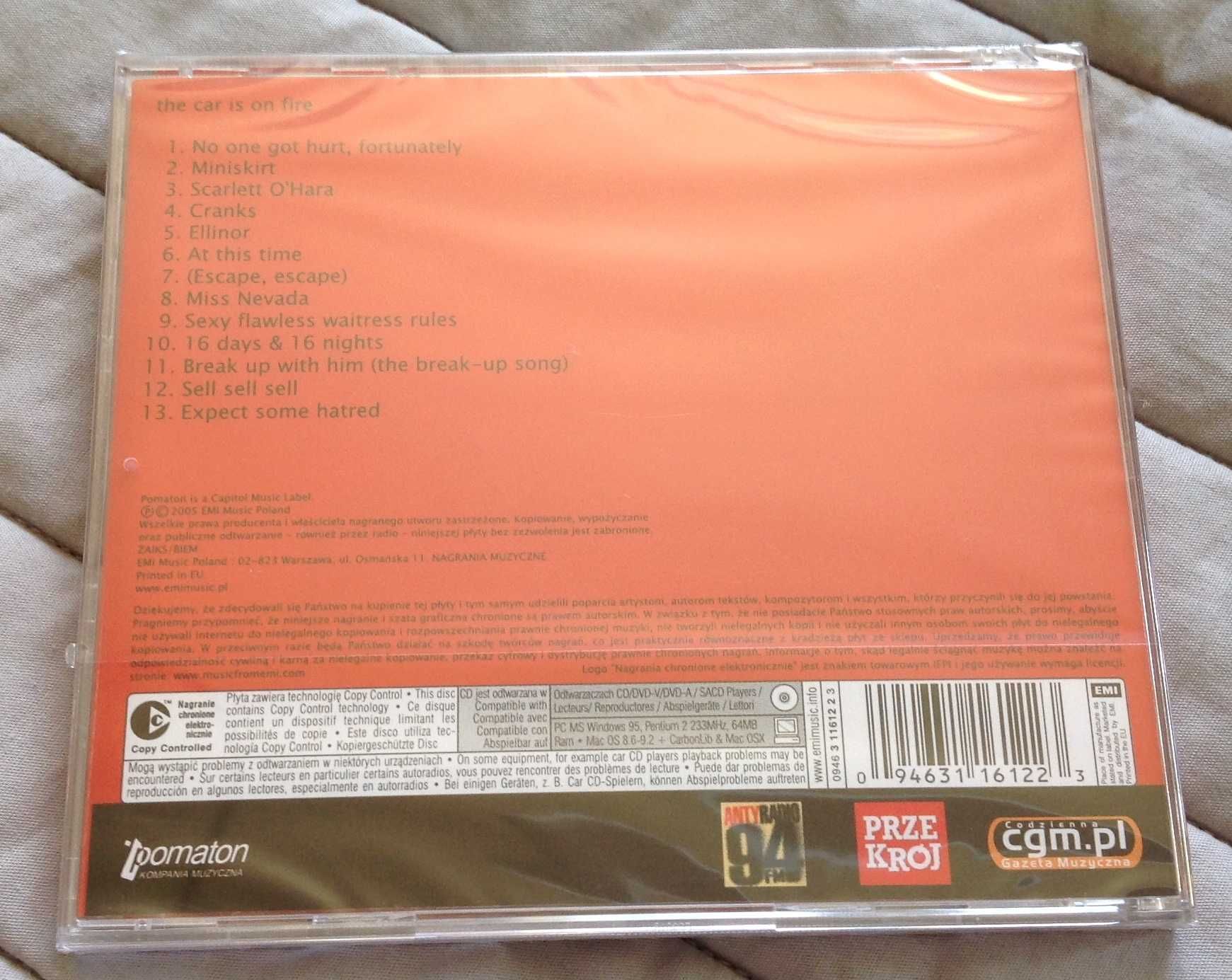 The Car Is On Fire CD nowe w folii