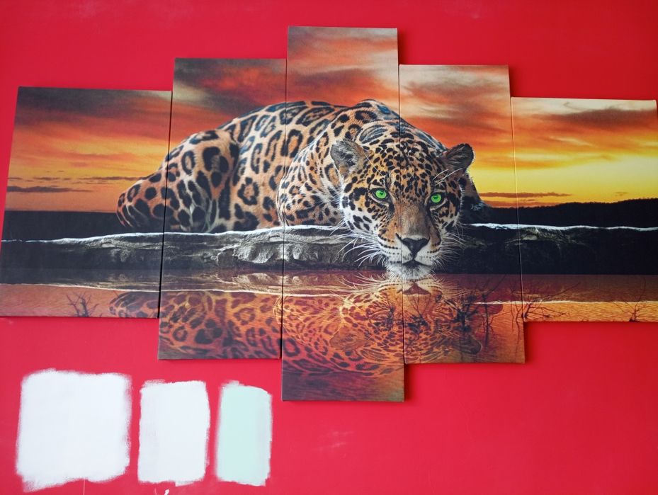 Obraz jaguar 5 części