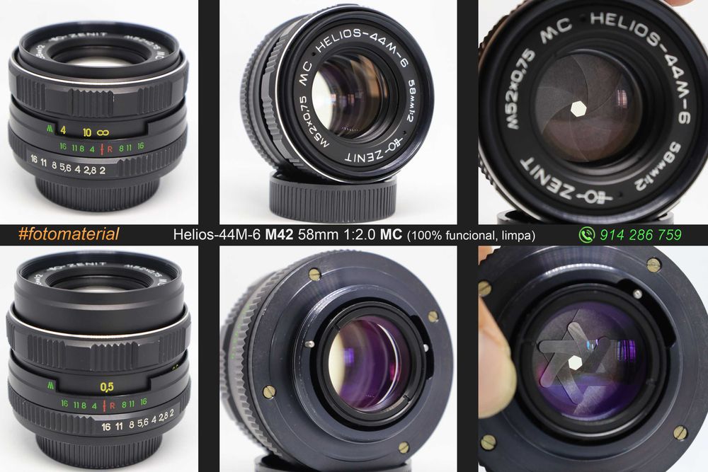 Lentes Swirly Bokeh M42/L39: Carl Zeiss, Helios, Pentacon, Industar