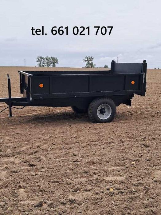 Przyczepka jednoosiowa, wywrotka, kiperek