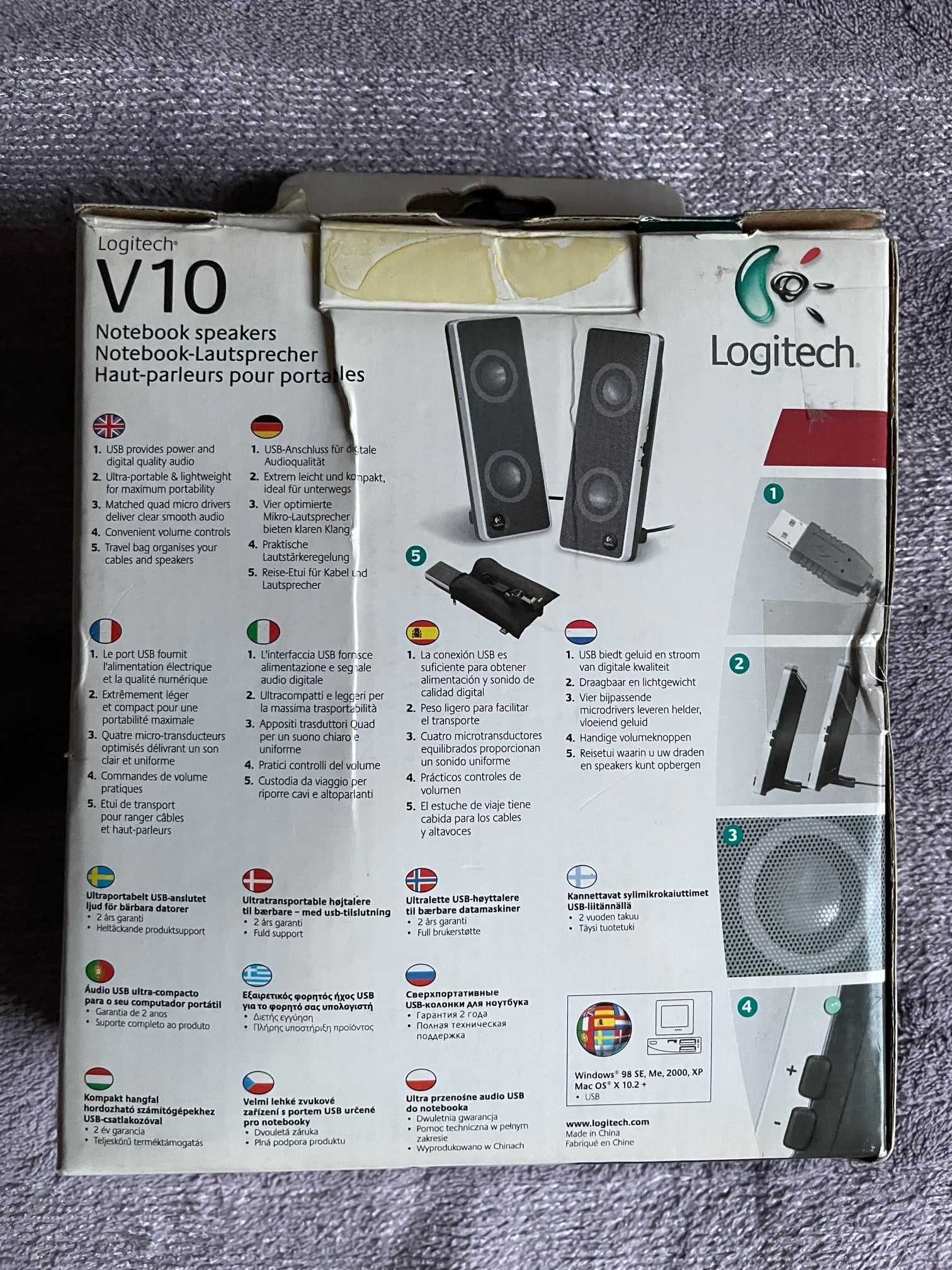 Głośniki przenośne do laptopa Logitech V10 – okazja!