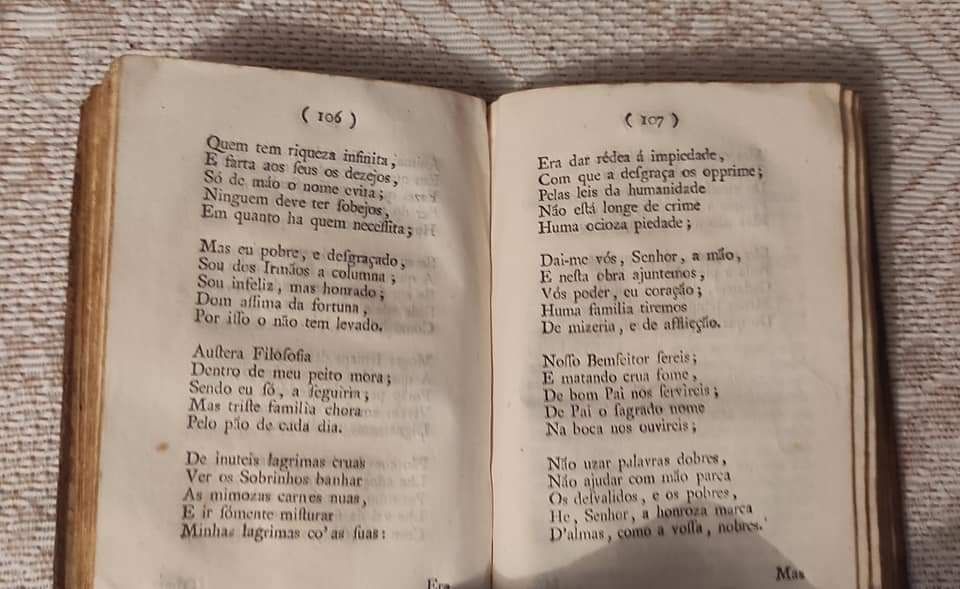 Raro livro- ALMEIDA, Nicolau Tolentino de. OBRAS POETICAS- 1801
DE NIC