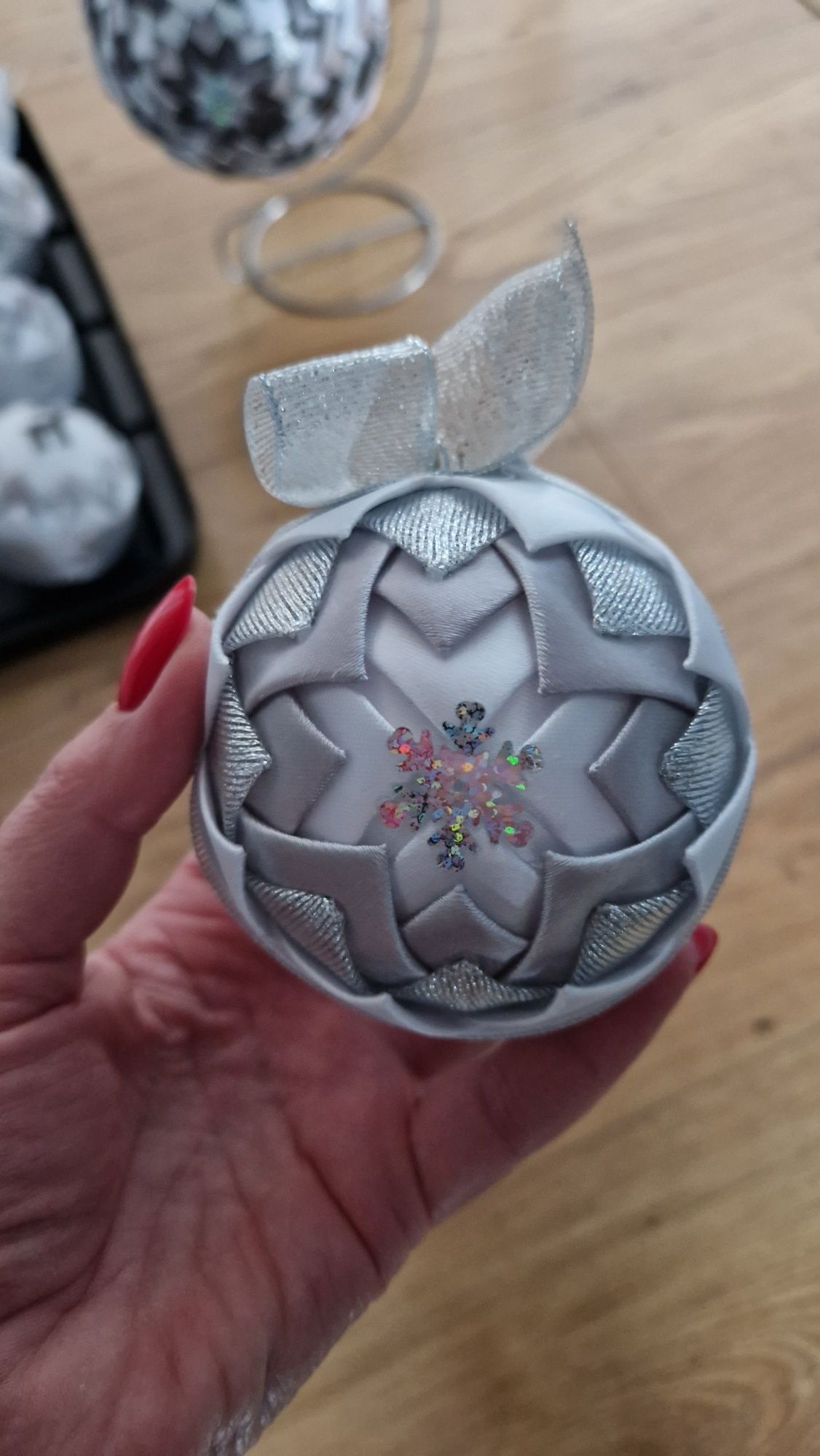 Bombki 12 szt. bombka na stojaku