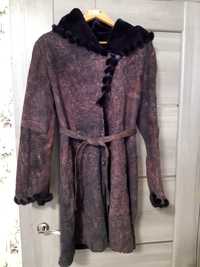 Дубльонка  пальто хутро жіноче зимове
