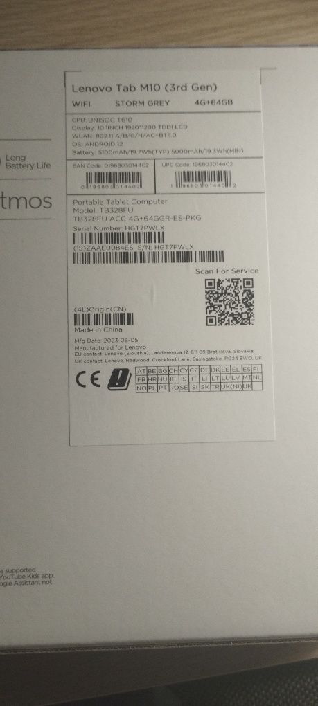 Tablet LeNovo M10
